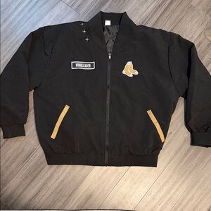 Fourth Wing & Boston Red Sox - Black Bomber Jacket